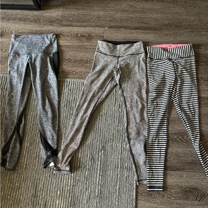 3 pairs of lululemon leggings